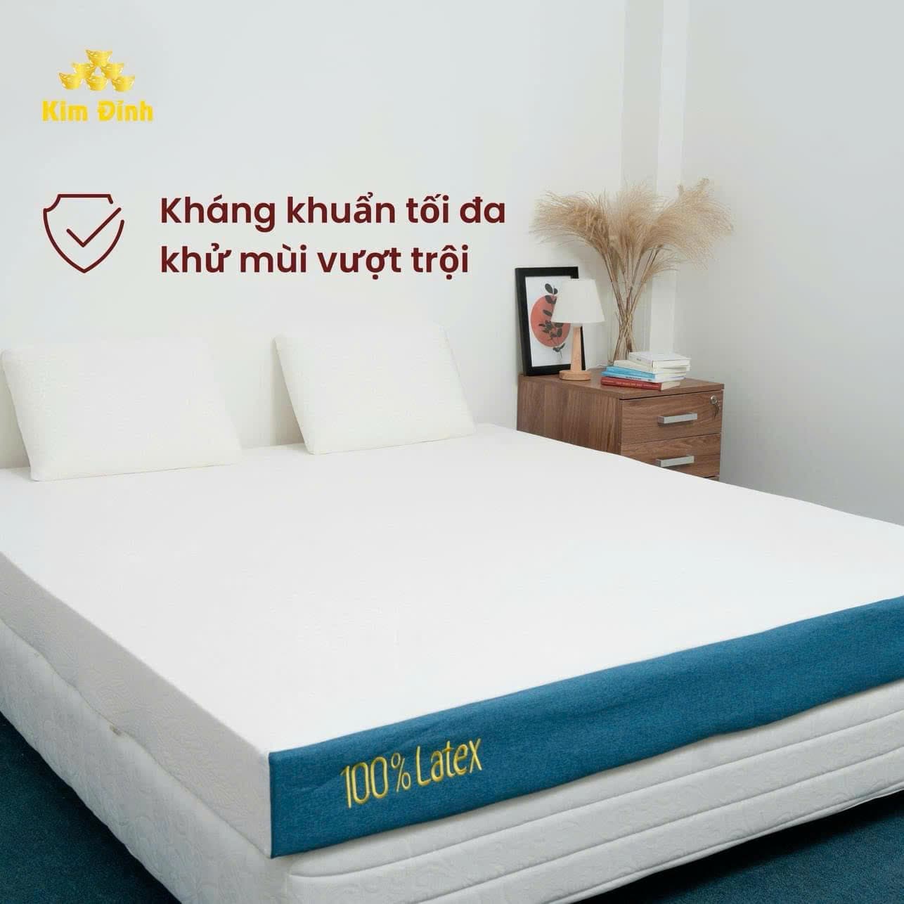 Nệm cao su thiên nhiên Classic Kim Đỉnh 5cm, 10cm, 15cm